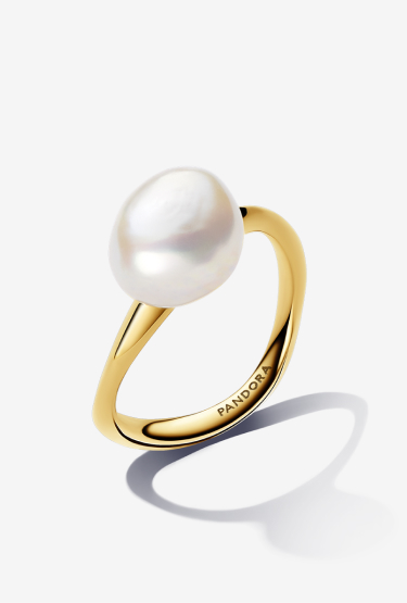 Anello Perla Barocca d’Acqua Dolce Coltivata