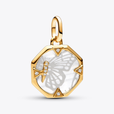 Charm Medallion Pearlescent Butterfly Pandora ME
