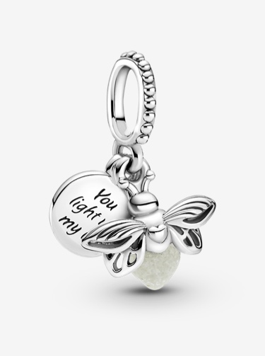 Charm Pendente Lucciola che si Illumina al Buio