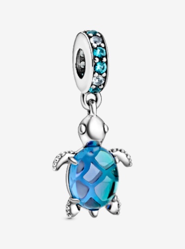 Charm Pendente Tartaruga Marina Vetro di Murano