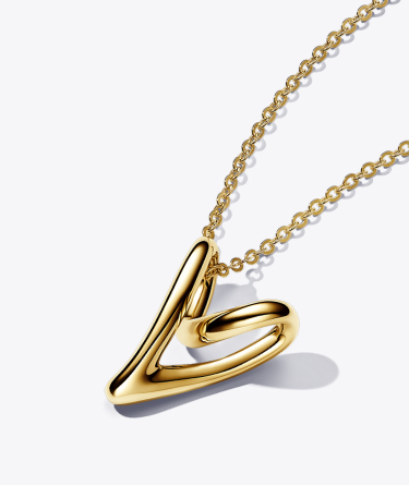 Collana Cuore Linea Sinuosa