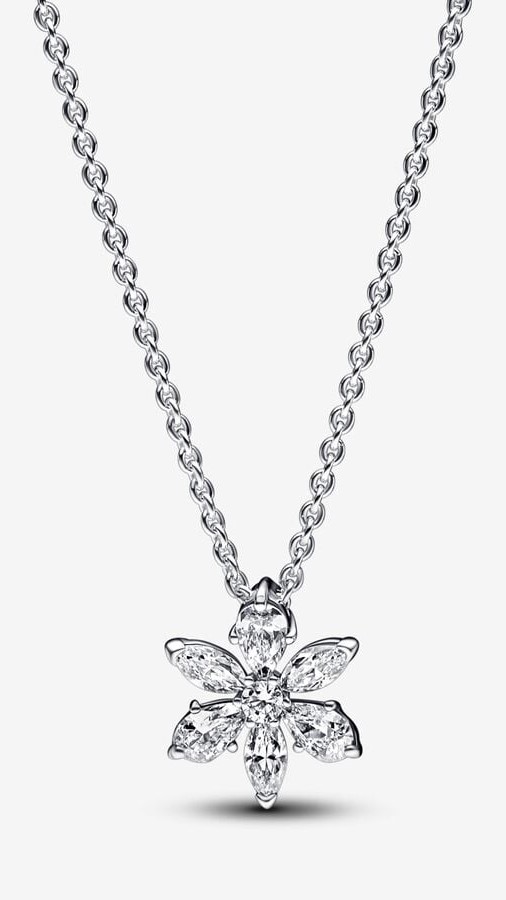 Sparkling Herbarium Cluster Pendant Necklace