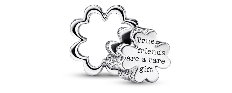 Pandora shareable four-leaf clover charm