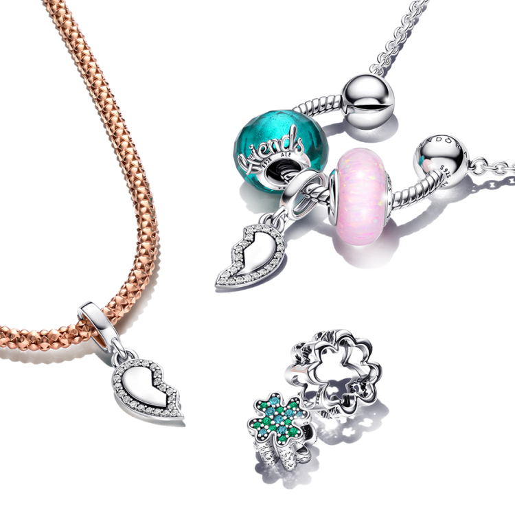 Pandora bracelets with friendship charms