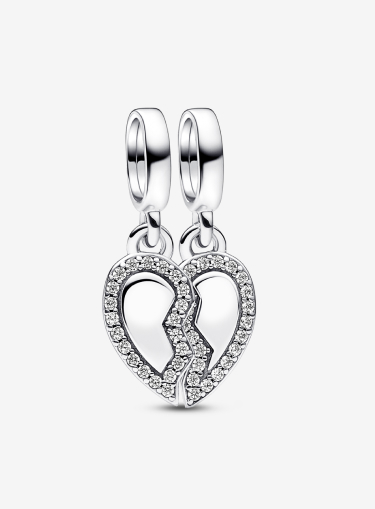Friends Splittable Heart Dangle Charm
