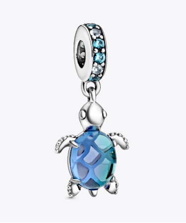 Charm Pendente Tartaruga Marina Vetro di Murano