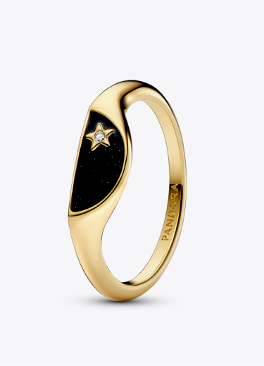Anello Mezzo Sigillo con Smalto Pandora ME