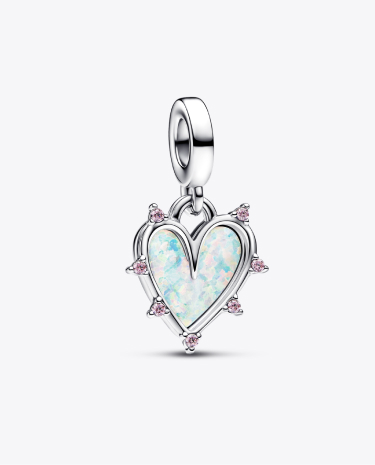 Charm Pendente Cuore dell'Amicizia Opale