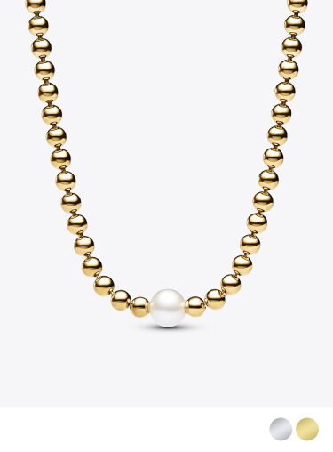 Collana con Perla d’Acqua Dolce Coltivata e Sfere