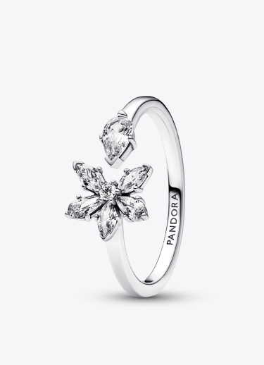 Anello Aperto Herbarium Fiore Luminoso