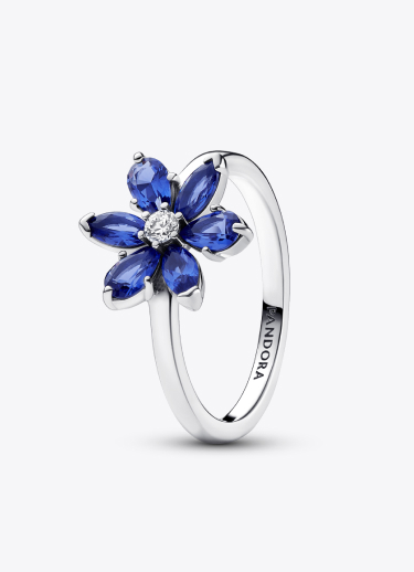 Anello Herbarium Fiore Blu