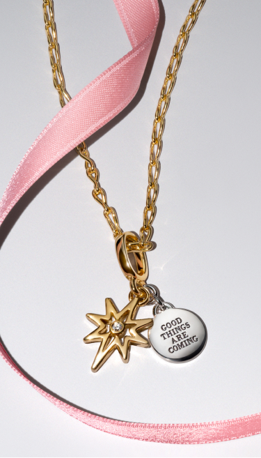 Engravable North Star Lab-grown Diamond  Dangle Charm