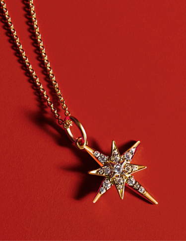 Sparkling North Star Dangle Charm