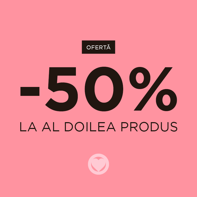 50% reducere la al doilea produs