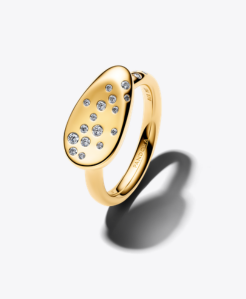 Organically Shaped Stone-Set Statement Ring