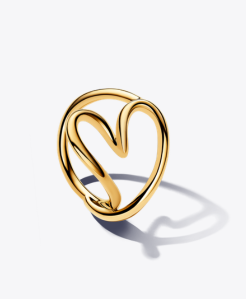 Organically Shaped Two-Tone Stacking Rings