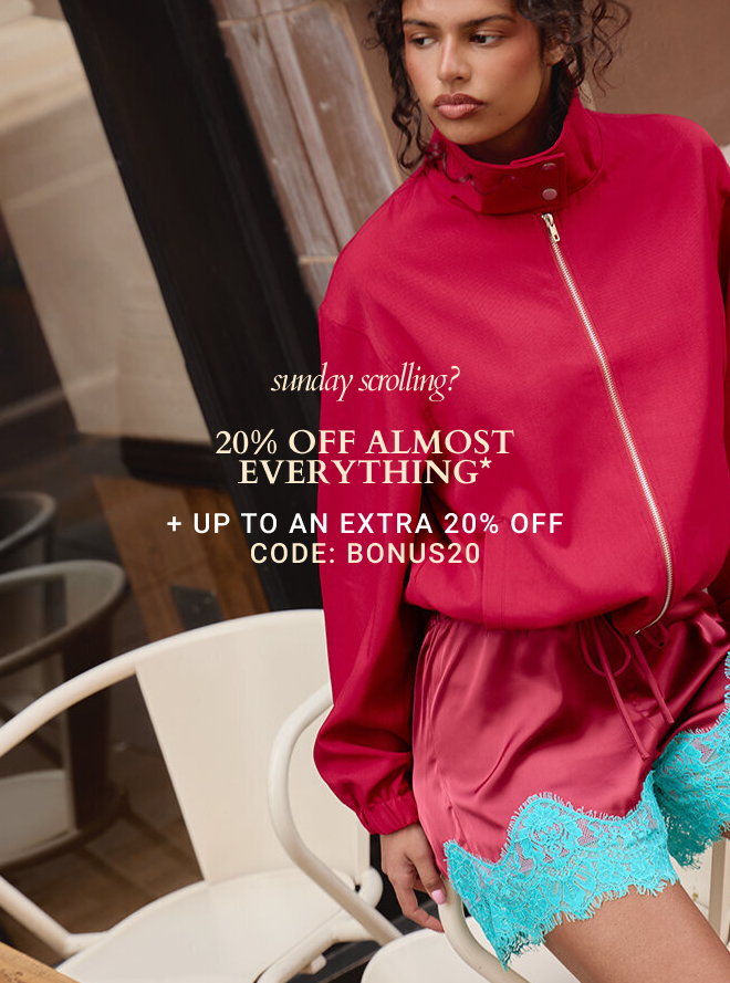 UP TO AN EXTRA 20% OFF CODE: BONUS20