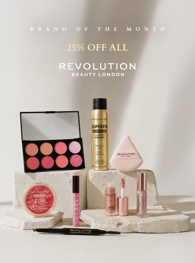 25% OFF ALL REVOLUTION