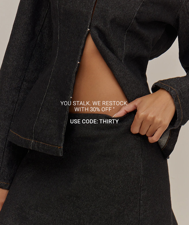 BACK IN STOCK