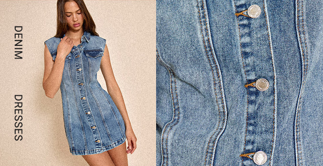 DENIM DRESSES