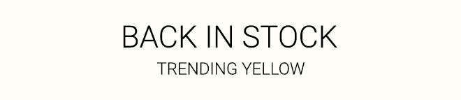 BACK IN STOCK 