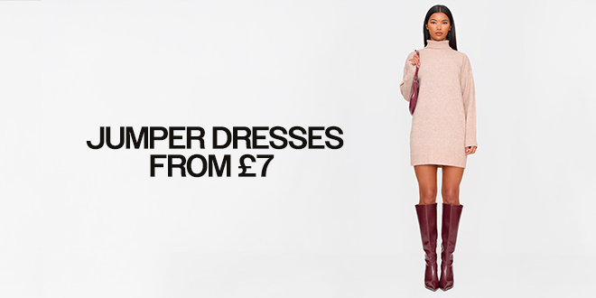 JUMPER DRESSES FROM £7