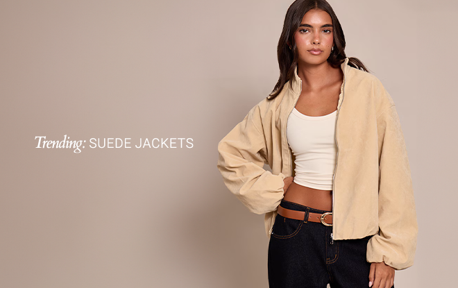 TRENDING: SUEDE JACKETS