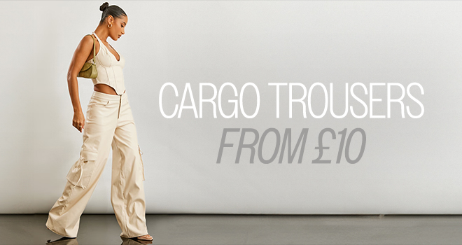 CARGO TROUSERS FROM £10