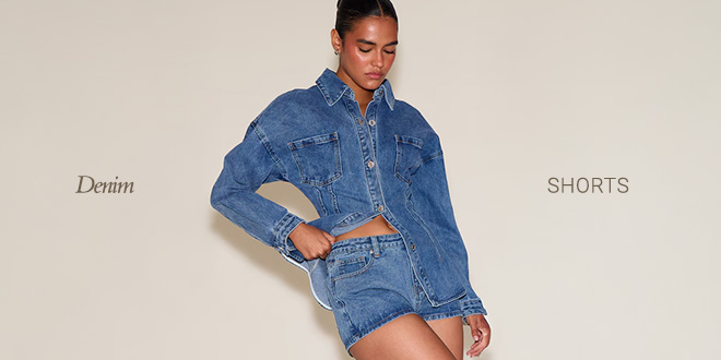 DENIM SHORTS