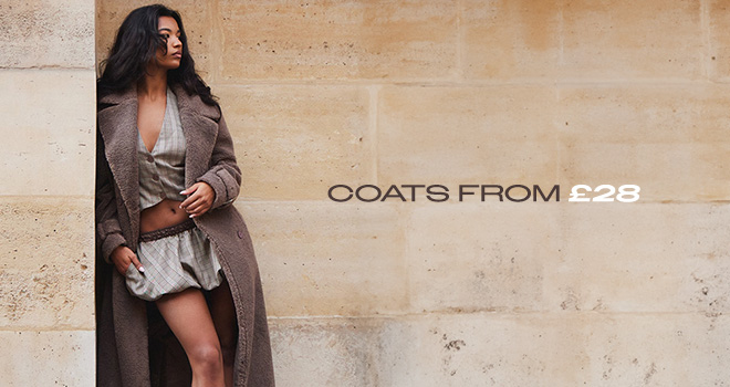 BOTTOM PUSH COATS FROM £28