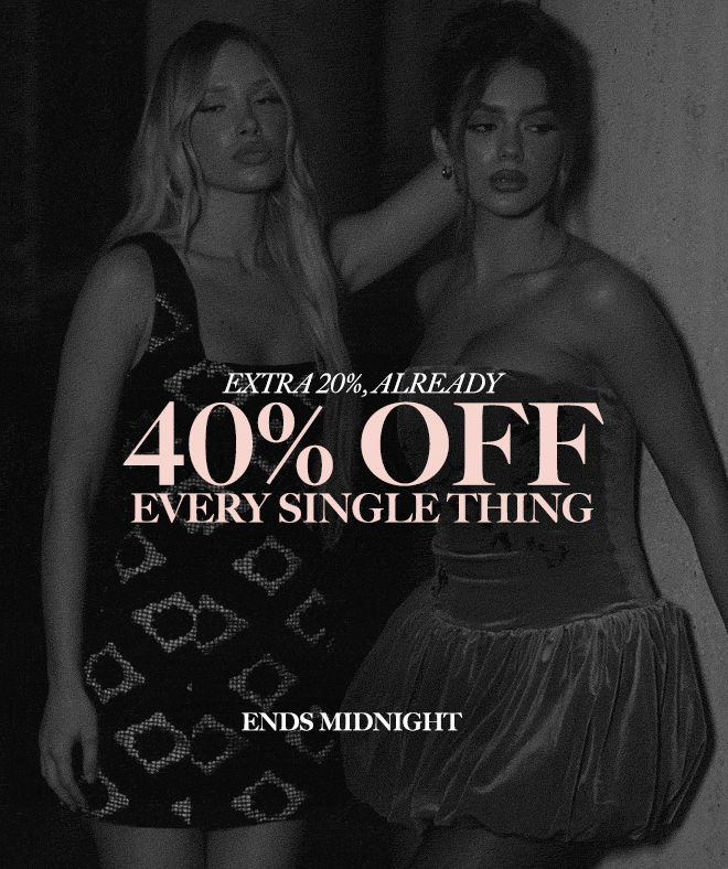 EXTRA 20% OFF UNTIL MIDNIGHT