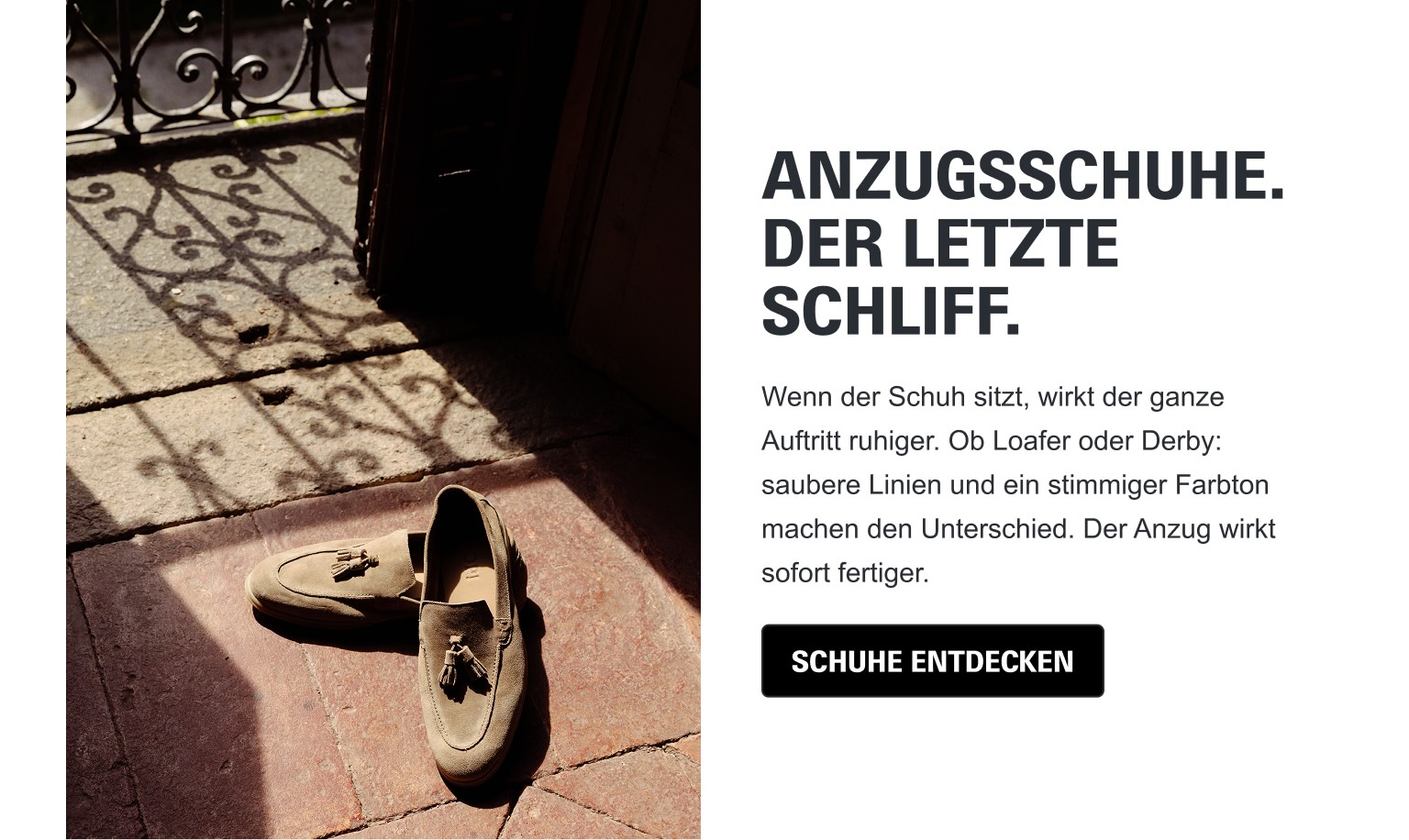 ANZUGSSCHUHE. DER LETZTE SCHLIFF