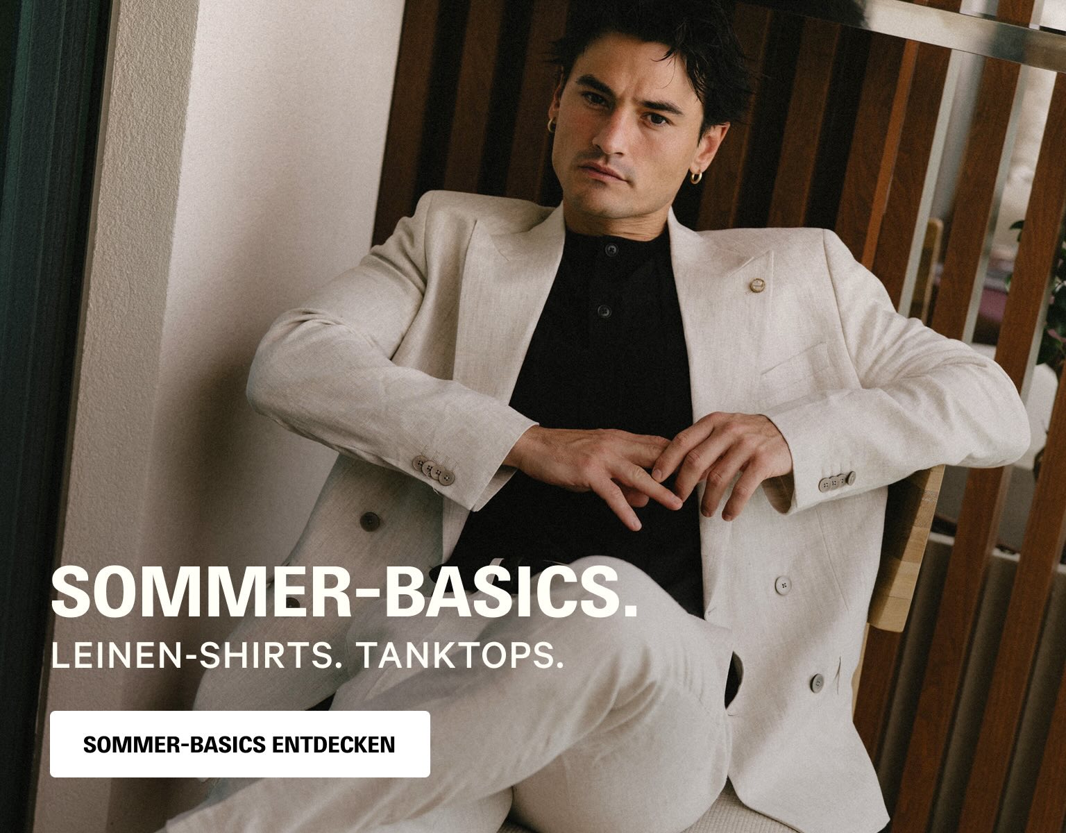 SOMMER-BASICS. LEINEN-SHIRTS. TANKTOPS.