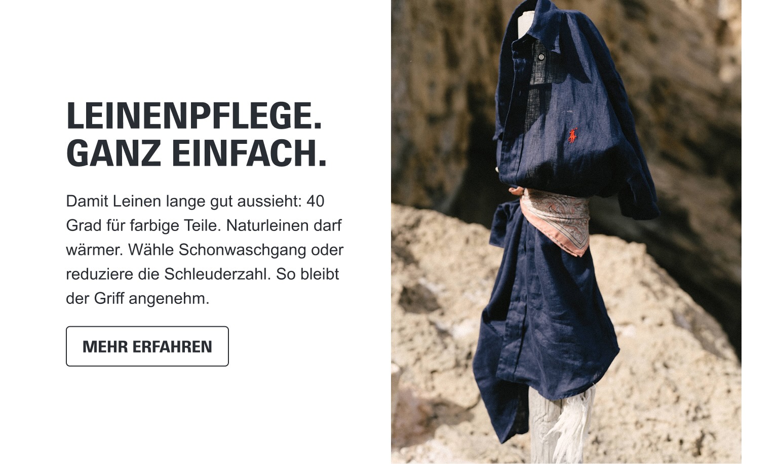 LEINENPFLEGE.  GANZ EINFACH.