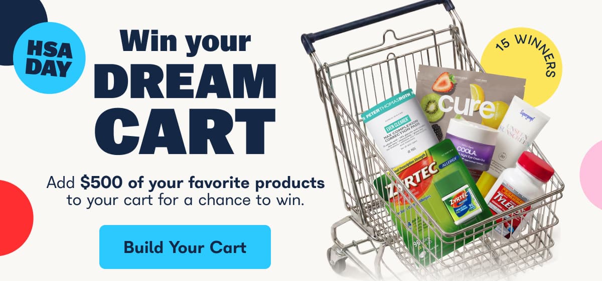 Win your dream cart. Add $500 of your favorite products to your cart for a chance to win. - Build Your Cart
