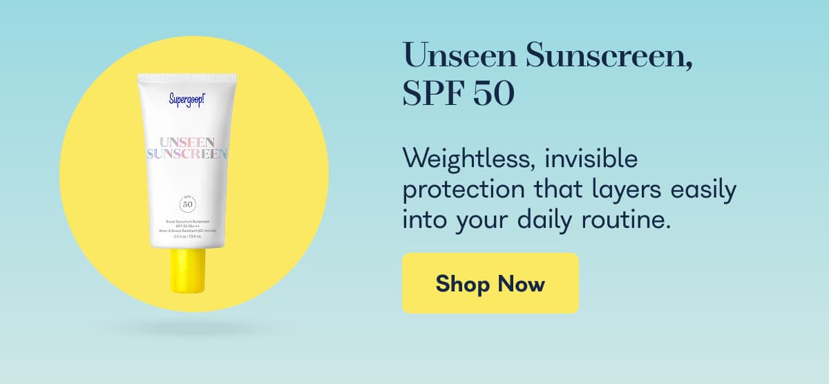 Unseen Sunscreen, SPF 50
