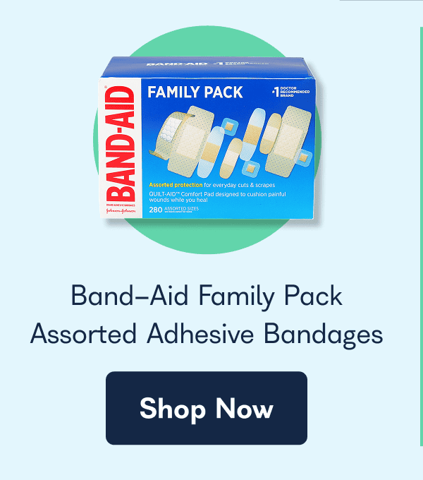 Band-Aid Family Pack Assorted Adhesive Bandages