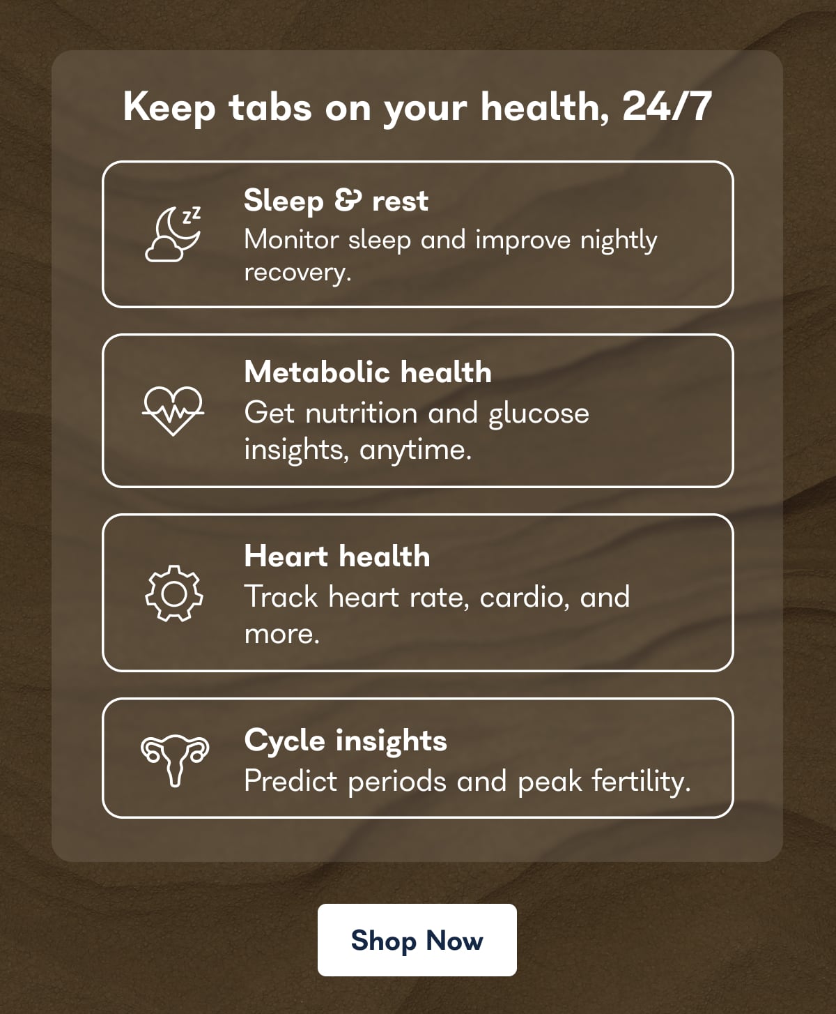 Keep tabs on your health