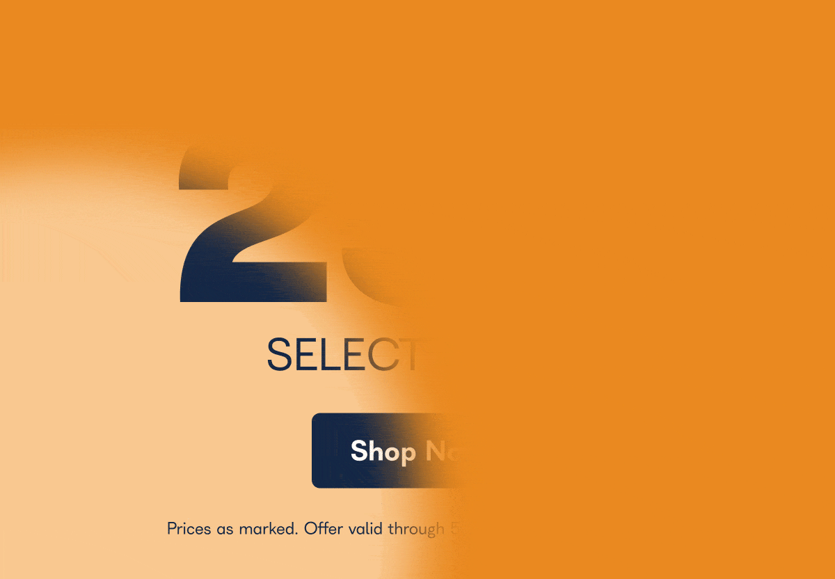UP TO 25% OFF SELECT ITEMS. Prices as marked. Offer valid through 5:59 a.m. ET on 10/16/2026. - Shop Now