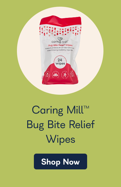 Caring Mill™ Bug Bite Relief Wipes