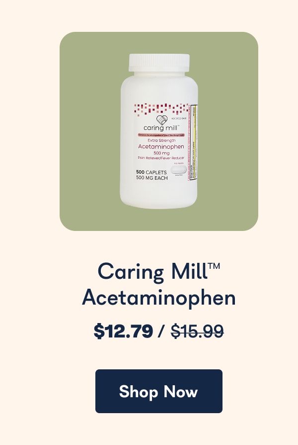 Caring Mill Acetaminophen . - Shop Now