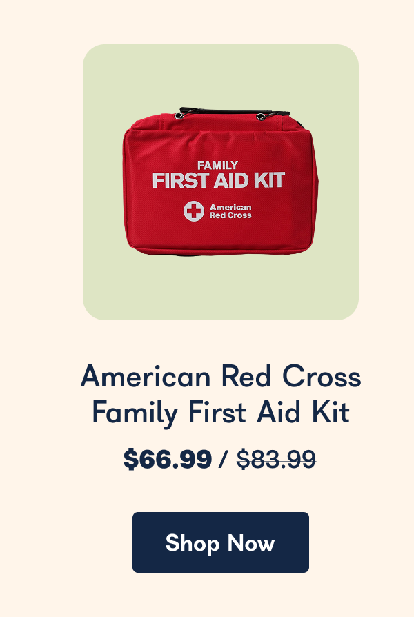 American Red Cross Family First Aid Kit - Shop Now