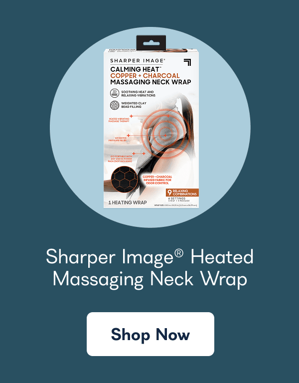 Sharper Image® Heated Massaging Neck Wrap