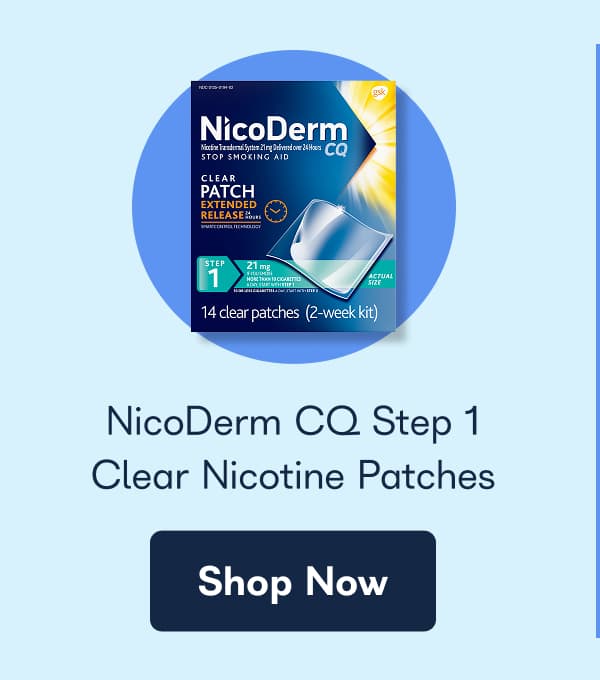 NicoDerm CQ Step 1 Clear Nicotine Patches