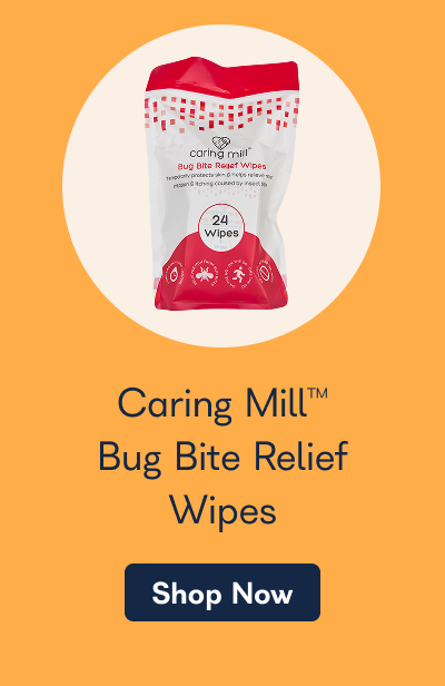 Caring Mill™ Bug Bite Relief Wipes