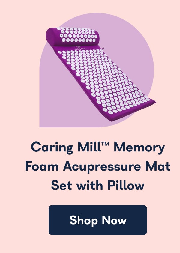 Caring Mill™ Memory Foam Acupressure Mat Set with Pillow