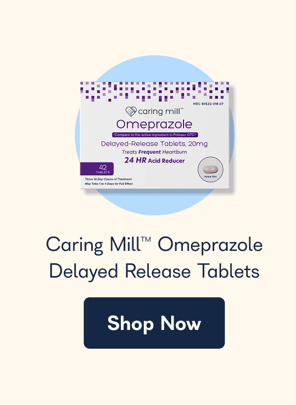 Caring Mill™ Omeprazole Delayed Release Tablets