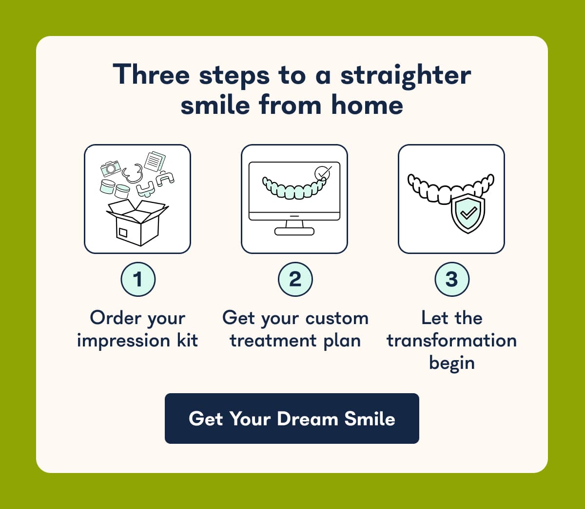 Three steps to a straighter smile from home