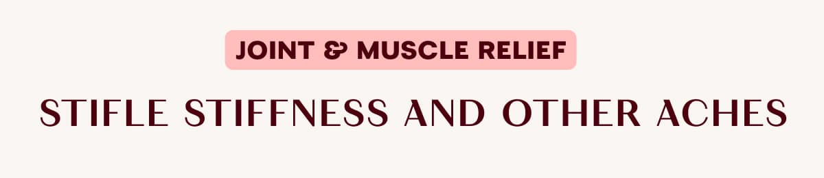 JOINT & MUSCLE RELIEF