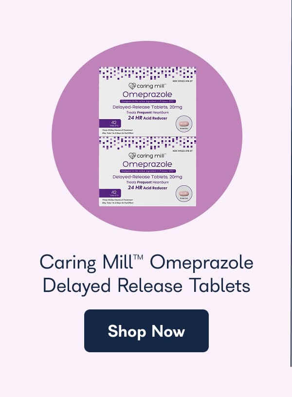 Caring Mill™ Omeprazole Delayed Release Tablets